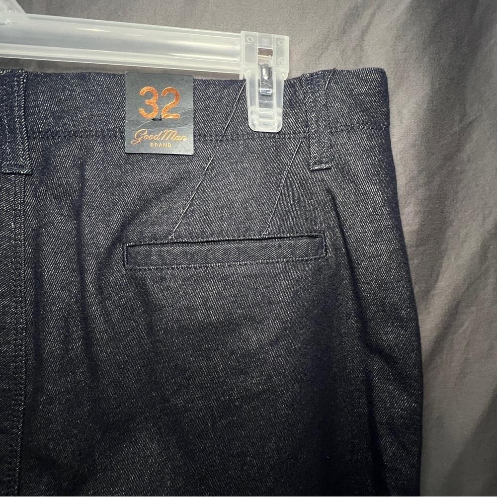 Men’s Good Man pants - size 32 Dark Blue- Black - Picture 4 of 12